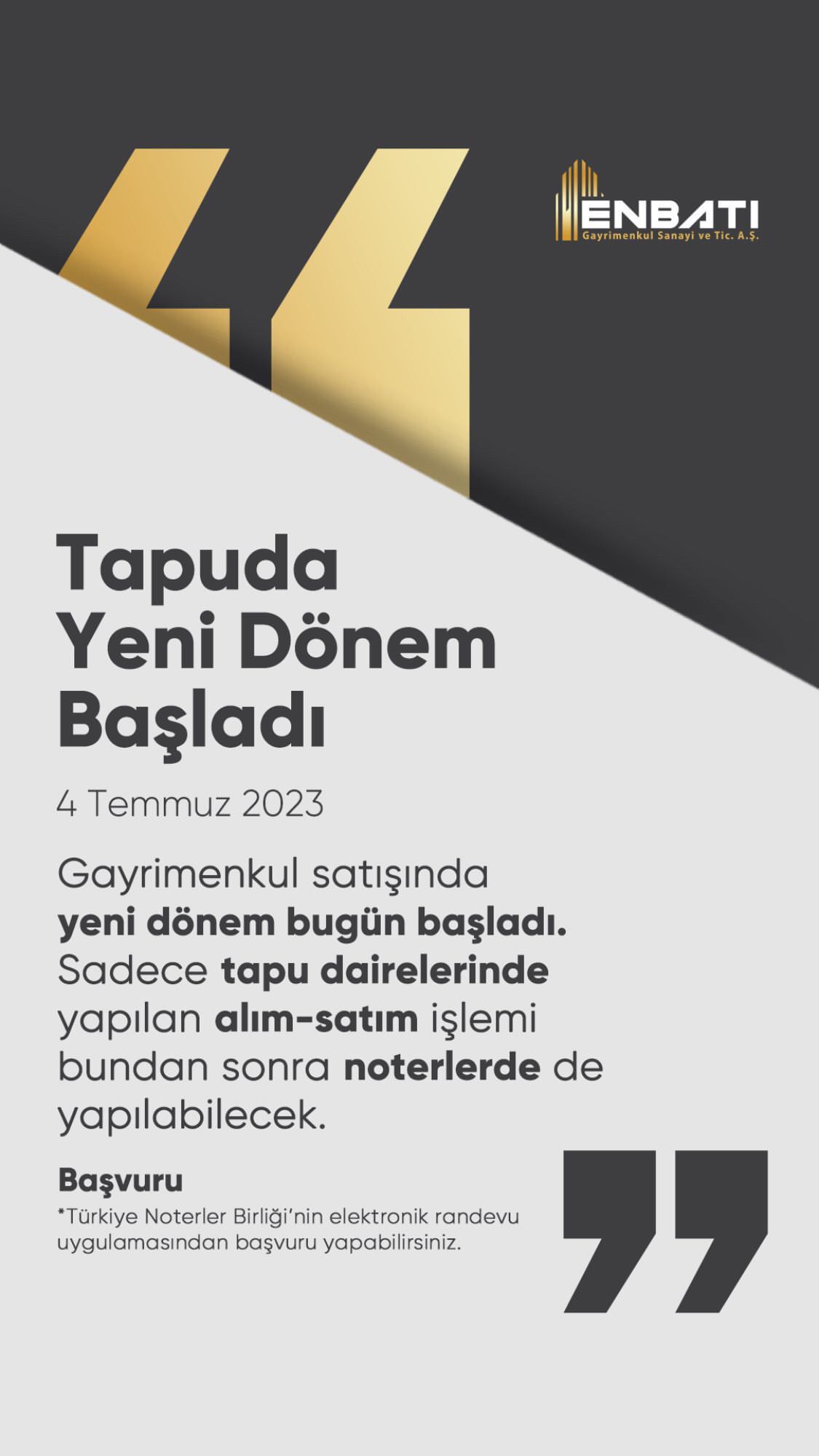 Enbatı Story Ad Design
